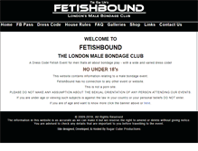 Tablet Screenshot of fetishbound.co.uk